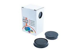 ARTA Magnete Durchmesser 30mm, schwarz (10 Stück in einer Packung)